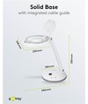 LED Lupenlampe 6W - Weiß, Tischlampe