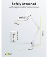 LED-Lupenlampe mit Klemme x1,75 9W - Weiß
