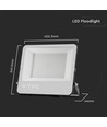 200W LED-Flutlicht - 185lm/W, Arbeitsleuchte, Außenbereich