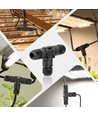 T-Abzweigdose mit Schnellverbinder - IP68 wasserdicht, Schwarz, zur Verbindung von Kabeln, 3-polig