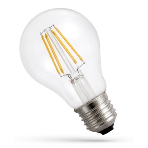 Spectrum 6,8W LED-Lampe - 213 lm/W, A60, Glühfaden, klares Glas, E27