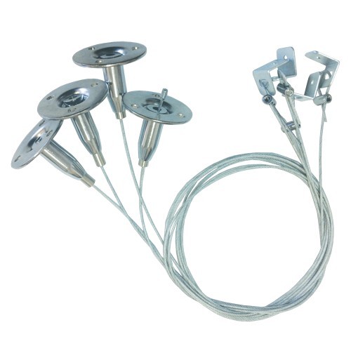 Drahtset für LED-Panel - 1 Meter, höhenverstellbar, Set mit 4 Stück