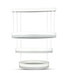 92W dimmbarer Kronleuchter mit 3 Ringen - Ø60cm, warmweiß, weiches Licht