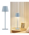 Wiederaufladbare LED-Tischlampe Innen/Außen - Hellblau, Touch-dimmbar, CCT, IP54 für den Außenbereich