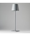 Wiederaufladbare LED-Tischlampe für Innen/Außen - Grau, Touch-dimmbar, CCT, IP54 für den Außenbereich