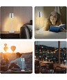 Wiederaufladbare LED-Tischlampe für Innen/Außen - Grau, Touch-dimmbar, CCT, IP54 für den Außenbereich