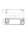 Lifud 40W dimmbarer LED-Treiber - 0/1-10V Signalschnittstelle, flimmerfrei, u.a. für große LED-Panels