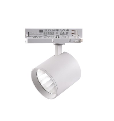 30W 3-Phasen dimmbarer RA90 Schienenstrahler - 175 lm/W, 38 Grad, Weiß