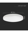 24W LED Deckenleuchte - Ø29,5cm, Höhe: 5,5cm, weißer Rand