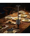 Wiederaufladbare LED-Tischlampe - Schwarz, Touch-dimmbar, CCT, IP20
