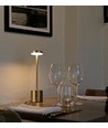 Wiederaufladbare LED-Tischlampe - Gold, Touch-Dimmbar, CCT, IP20