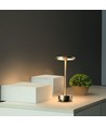 Wiederaufladbare LED-Tischleuchte, einstellbare Farbe - Gold, Touch-dimmbar, IP20