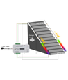 2x5m 16W Treppen RGB LED-Streifen Set - 24V DC, IP30, mit Sensor