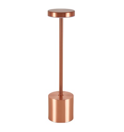 Wiederaufladbare LED-Tischlampe - Kupfer, Touch-Dimmer, CCT, IP20