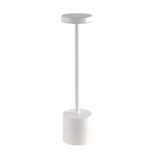 Wiederaufladbare LED-Tischlampe - Weiß, Touch-Dimmer, CCT, IP20