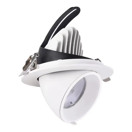 30W Ø16,5cm Downlight - Ausschnitt: Ø15 cm, Maße: Ø16,5 cm, 4100lm, Verstellbarer Winkel