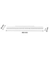 22W RA90 SHIFT Grid - Weiß, 40 cm, UGR19