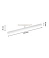 12W RA90 SHIFT Beam - 40 cm, Weiß