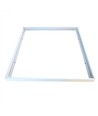 Rahmen für 60x60 LED-Panel - Schnellmontage-Set, Kunststoffecken, weißer Rand, 65 mm hoch