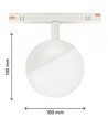 5W RA90 SHIFT Globe - Weiß, Ø10 cm