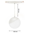 5W RA90 Globe P - Weiß, Ø10 cm