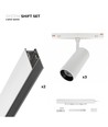 3x SHIFT Strahler-Set - 2 Meter komplett + Strahler, Weiß