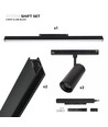 SHIFT 2x Spot + Schienensystem-Set - 2 Meter komplett + Spots und Grundbeleuchtung, Schwarz