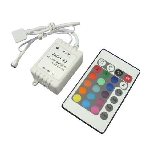 RGB-Controller mit Fernbedienung - 12V (72W), 24V (144W), Infrarot