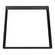 Rahmen für 60x60 LED-Panel, schwarz - Schnelle schraubenlose Montage, schwarzer Rand