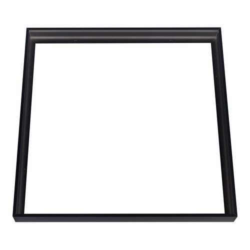 Rahmen für 60x60 LED-Panel, schwarz - Schnelle schraubenlose Montage, schwarzer Rand