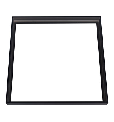 Rahmen für 60x60 LED-Panel, schwarz - Schnelle schraubenlose Montage, schwarzer Rand