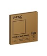 V-Tac 60x60 hinterleuchtetes LED-Panel - 36W, weißer Rand