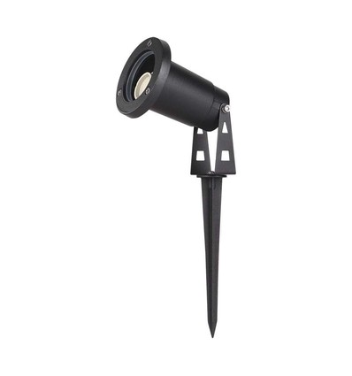 V-Tac Mini Gartenstecker - GU10, IP65, Schwarz, ohne Leuchtmittel