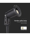 V-Tac Mini Gartenstecker - GU10, IP65, Schwarz, ohne Leuchtmittel
