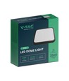 24W LED-Deckenleuchte - 29,5 x 29,5 cm, schwarzer Rand