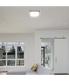 18W LED Deckenleuchte - 25 x 25 cm, schwarzer Rand