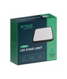 18W LED Deckenleuchte - 25 x 25 cm, schwarzer Rand