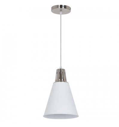 V-Tac moderne Pendelleuchte - Chrom + weiß sandgestrahlt, Ø22 cm, E27
