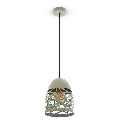 V-Tac Pendelleuchte - Matt Grau, Metall, E27