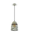 V-Tac Pendelleuchte - Matt Grau, Metall, E27