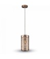 V-Tac Pendelleuchte - Gold, Metall, E27
