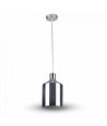 V-Tac Chrom Pendelleuchte - Ø17 cm, E27