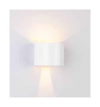 5W LED Wandleuchte - IP65 Außenbereich, Rund, Weiß, Verstellbarer Abstrahlwinkel, Inkl. Leuchtmittel