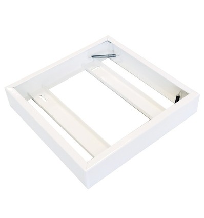 Rahmen für 60x60 LED-Panel - Komplett montiert, weißer Rand