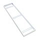 Rahmen für 120x30 LED-Panel – Komplett montiert, weißer Rand