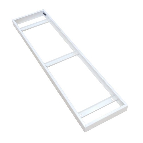 Rahmen für 120x30 LED-Panel – Komplett montiert, weißer Rand