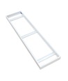 Rahmen für 120x30 LED-Panel – Komplett montiert, weißer Rand