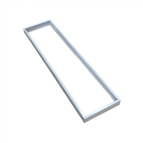 Rahmen für 120x30 LED-Panel - Schnellschraubenloses Montageset, weißer Rand