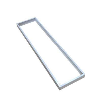 Rahmen für 120x30 LED-Panel - Schnellschraubenloses Montageset, weißer Rand