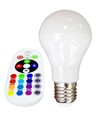 E27 6W LED-Lampe - Mit RF-Fernbedienung, RGB